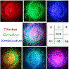 NIUBIER Wellen Lichteffekte mit Fernbedienung und Musikmodus-7 Farben RGB Ozean